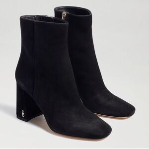 Sam Edelman Codie Ankle Toe Block Heel BootieConfetti Leather Womens 6.5 US NWOT